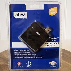 NEW Ativa Compact Flash Memory Card‎ USB Drive